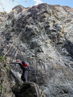 Including the descent of 'La Gorge' with it's famous steep hard routes